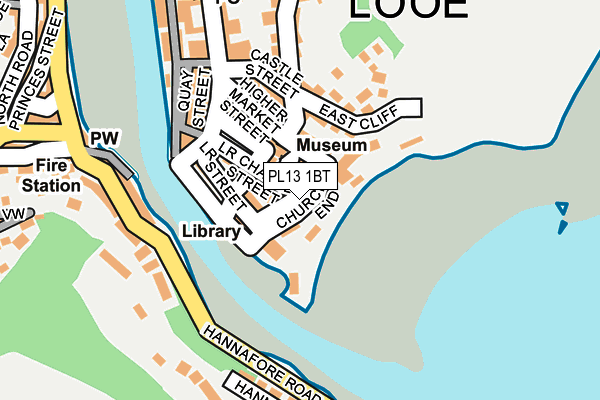 PL13 1BT map - OS OpenMap – Local (Ordnance Survey)