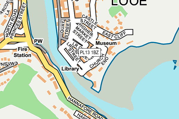 PL13 1BZ map - OS OpenMap – Local (Ordnance Survey)