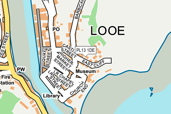 PL13 1DE map - OS OpenMap – Local (Ordnance Survey)