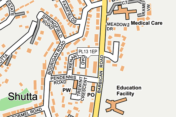 Map of IVAN TOMS LIMITED at local scale
