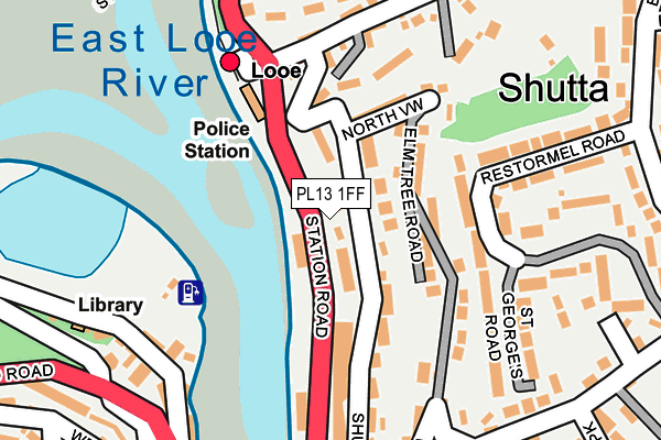 PL13 1FF map - OS OpenMap – Local (Ordnance Survey)