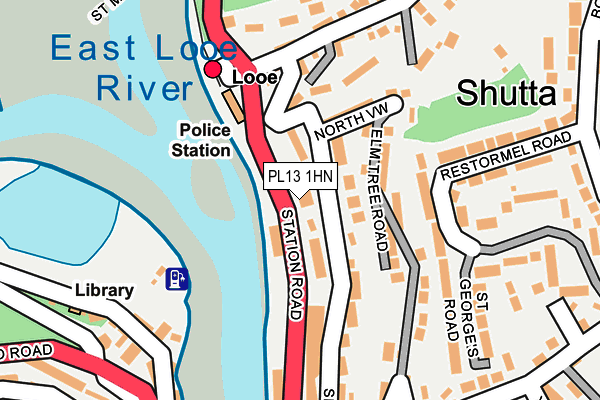 PL13 1HN map - OS OpenMap – Local (Ordnance Survey)