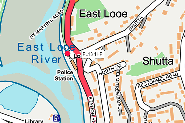 PL13 1HP map - OS OpenMap – Local (Ordnance Survey)