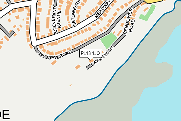 PL13 1JQ map - OS OpenMap – Local (Ordnance Survey)
