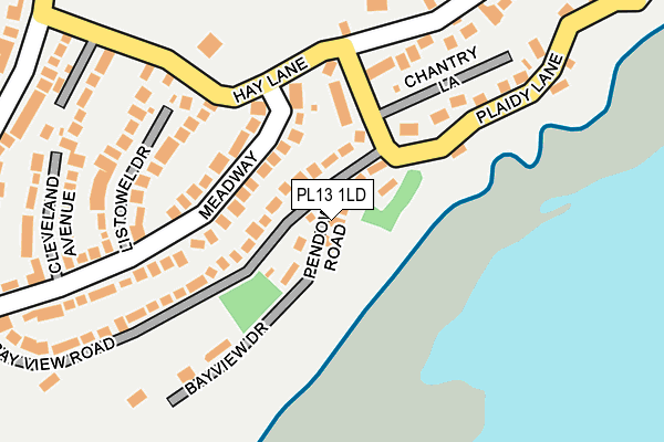 PL13 1LD map - OS OpenMap – Local (Ordnance Survey)