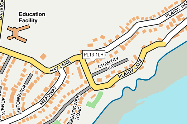 PL13 1LH map - OS OpenMap – Local (Ordnance Survey)