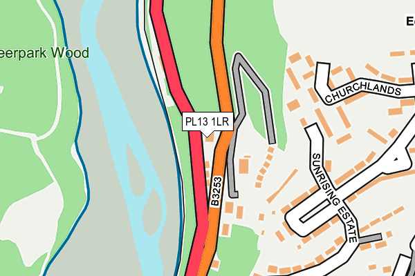 PL13 1LR map - OS OpenMap – Local (Ordnance Survey)
