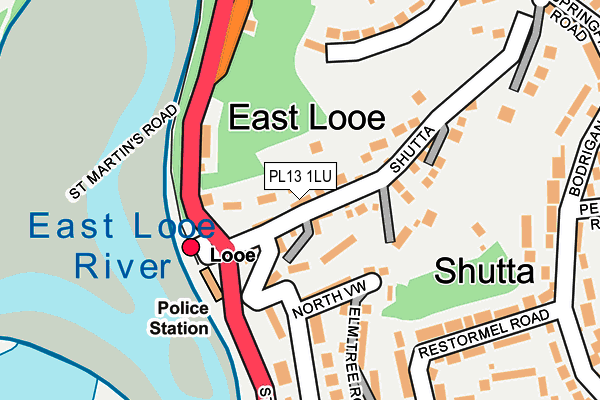 PL13 1LU map - OS OpenMap – Local (Ordnance Survey)