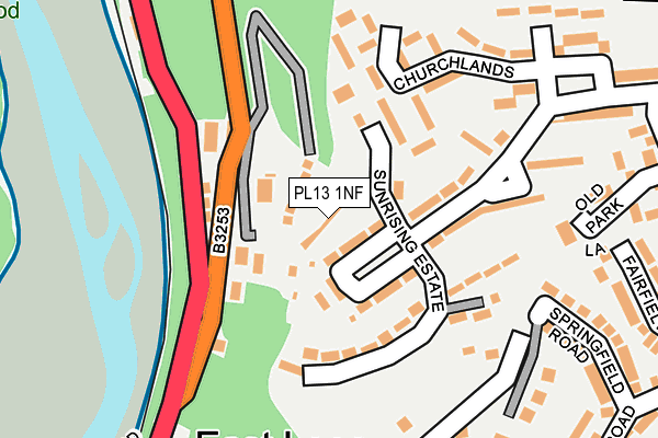 PL13 1NF map - OS OpenMap – Local (Ordnance Survey)