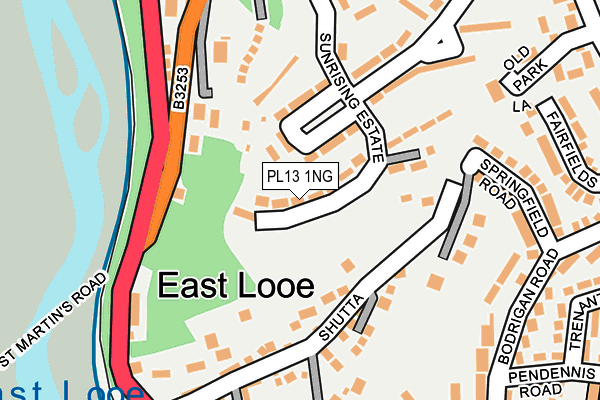 PL13 1NG map - OS OpenMap – Local (Ordnance Survey)