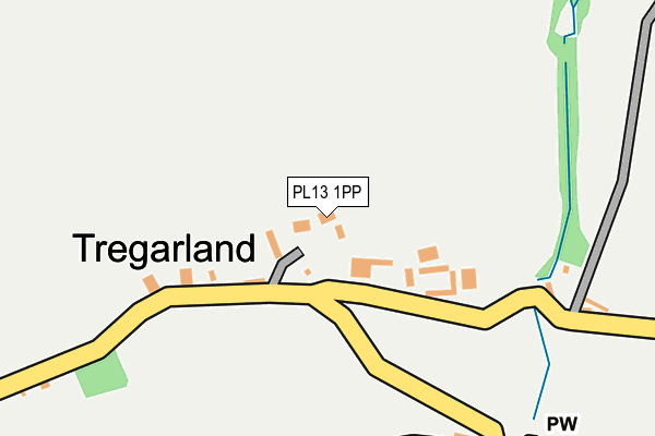 PL13 1PP map - OS OpenMap – Local (Ordnance Survey)