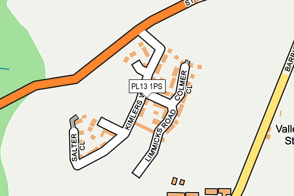 PL13 1PS map - OS OpenMap – Local (Ordnance Survey)