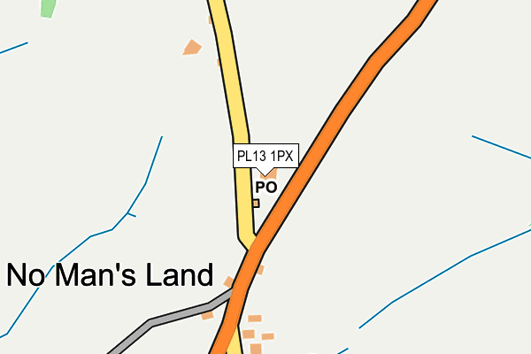 PL13 1PX map - OS OpenMap – Local (Ordnance Survey)