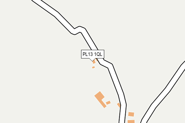 PL13 1QL map - OS OpenMap – Local (Ordnance Survey)