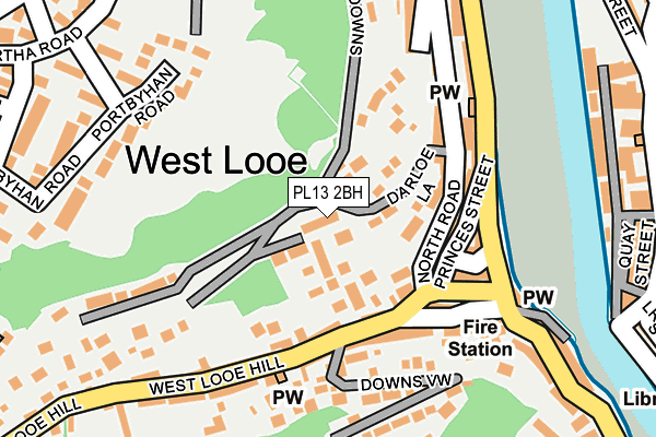 PL13 2BH map - OS OpenMap – Local (Ordnance Survey)