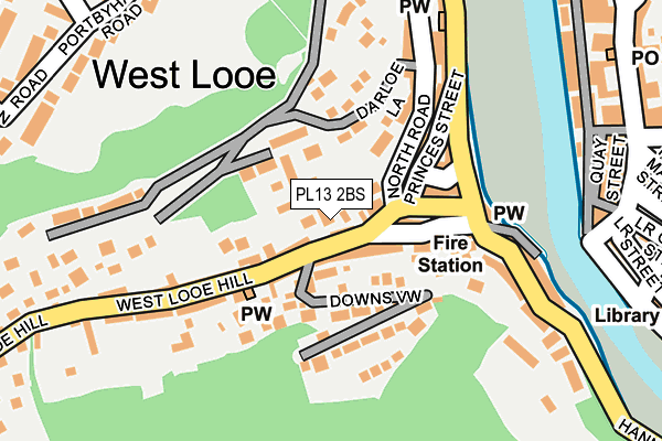 PL13 2BS map - OS OpenMap – Local (Ordnance Survey)