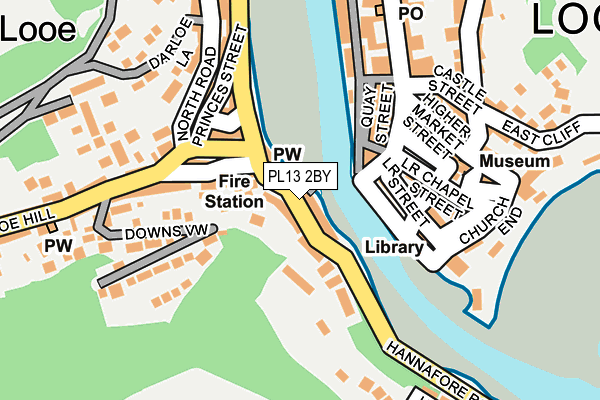 PL13 2BY map - OS OpenMap – Local (Ordnance Survey)