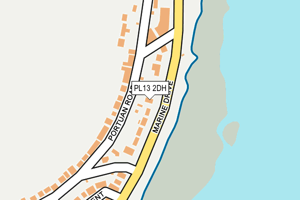 PL13 2DH map - OS OpenMap – Local (Ordnance Survey)