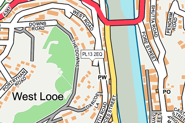 PL13 2EQ map - OS OpenMap – Local (Ordnance Survey)