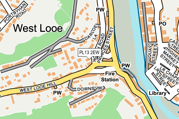 PL13 2EW map - OS OpenMap – Local (Ordnance Survey)