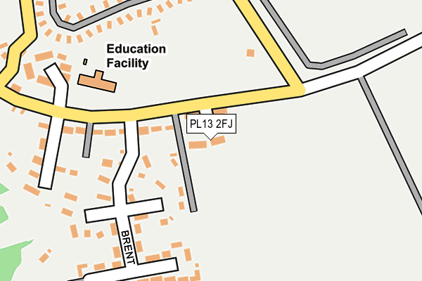 PL13 2FJ map - OS OpenMap – Local (Ordnance Survey)