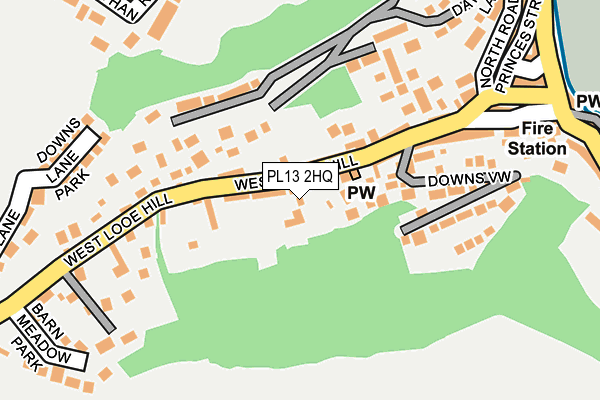 PL13 2HQ map - OS OpenMap – Local (Ordnance Survey)