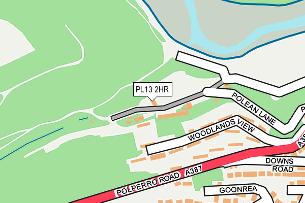 PL13 2HR map - OS OpenMap – Local (Ordnance Survey)