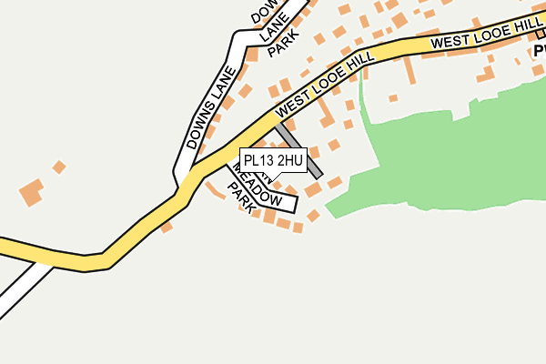 PL13 2HU map - OS OpenMap – Local (Ordnance Survey)