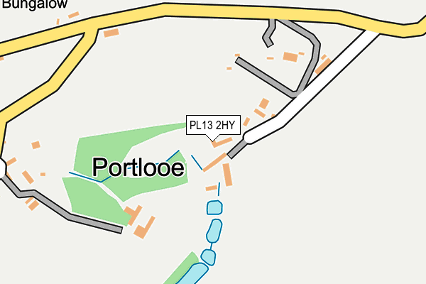 PL13 2HY map - OS OpenMap – Local (Ordnance Survey)