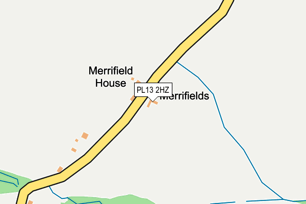 PL13 2HZ map - OS OpenMap – Local (Ordnance Survey)