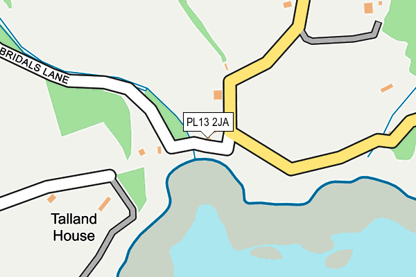 PL13 2JA map - OS OpenMap – Local (Ordnance Survey)