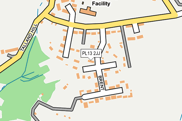 PL13 2JJ map - OS OpenMap – Local (Ordnance Survey)