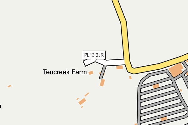 PL13 2JR map - OS OpenMap – Local (Ordnance Survey)