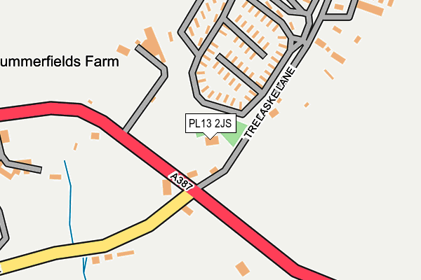 PL13 2JS map - OS OpenMap – Local (Ordnance Survey)