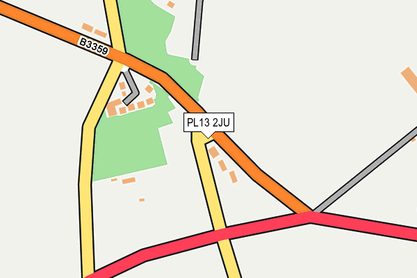 PL13 2JU map - OS OpenMap – Local (Ordnance Survey)