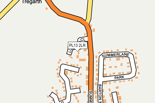 PL13 2LR map - OS OpenMap – Local (Ordnance Survey)