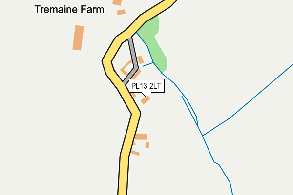 PL13 2LT map - OS OpenMap – Local (Ordnance Survey)