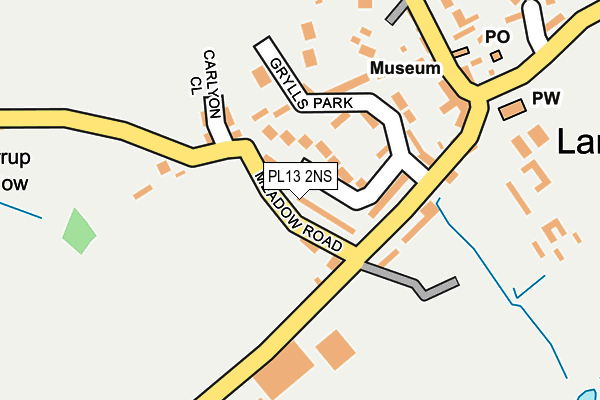 PL13 2NS map - OS OpenMap – Local (Ordnance Survey)
