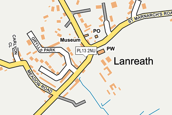 PL13 2NU map - OS OpenMap – Local (Ordnance Survey)