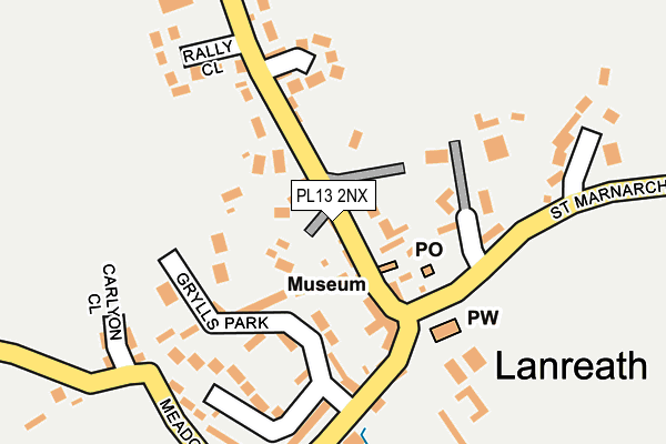 PL13 2NX map - OS OpenMap – Local (Ordnance Survey)
