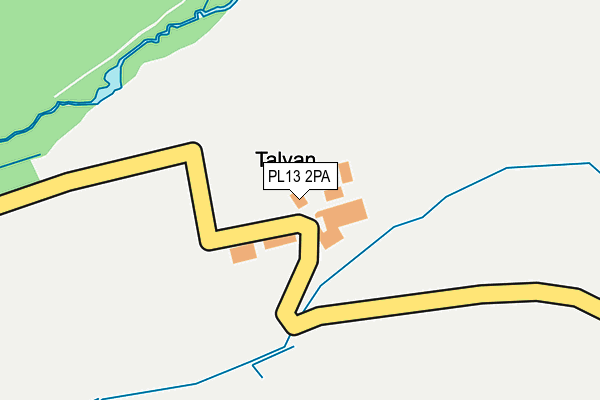 PL13 2PA map - OS OpenMap – Local (Ordnance Survey)