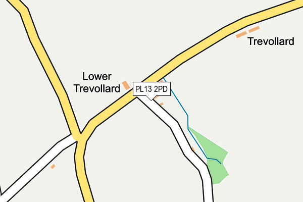 PL13 2PD map - OS OpenMap – Local (Ordnance Survey)