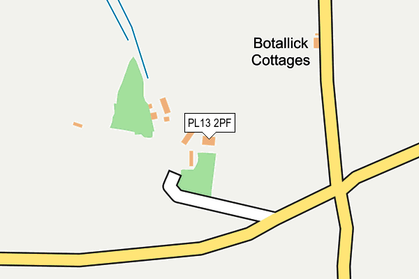 PL13 2PF map - OS OpenMap – Local (Ordnance Survey)