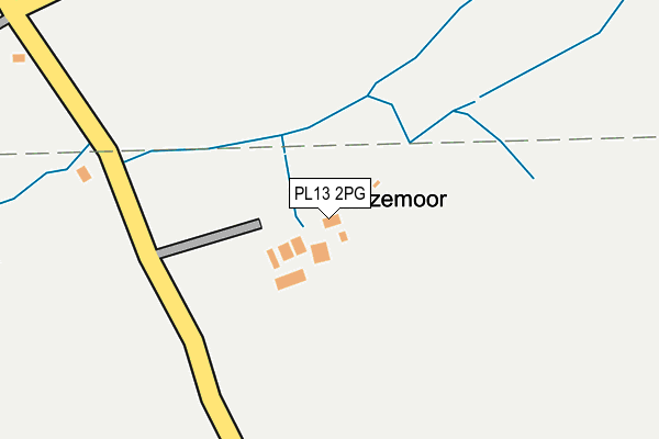 PL13 2PG map - OS OpenMap – Local (Ordnance Survey)