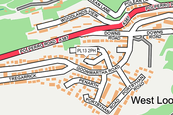 PL13 2PH map - OS OpenMap – Local (Ordnance Survey)