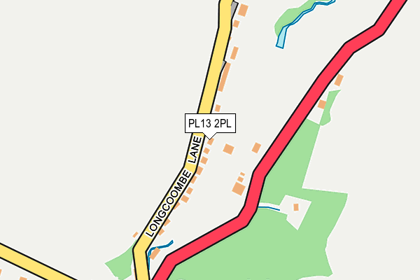 PL13 2PL map - OS OpenMap – Local (Ordnance Survey)