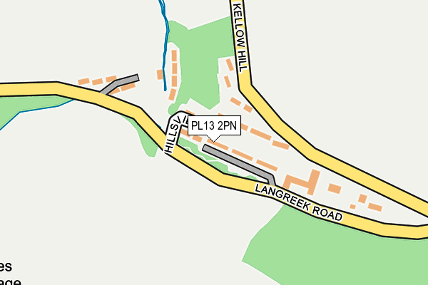 PL13 2PN map - OS OpenMap – Local (Ordnance Survey)