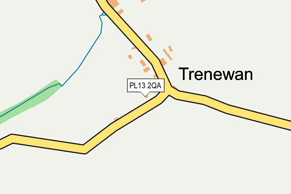 PL13 2QA map - OS OpenMap – Local (Ordnance Survey)