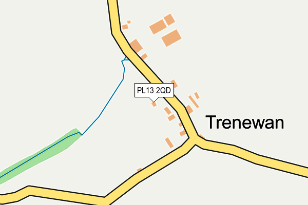 PL13 2QD map - OS OpenMap – Local (Ordnance Survey)