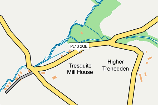 PL13 2QE map - OS OpenMap – Local (Ordnance Survey)